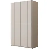 Masseno Schiebetürenschrank LUBERO 120/210/60 cm 3-türig Schlafzimmer Schrank Kleiderschrank Kaschmir