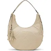 Laura Biagiotti Damenhandtasche Beige mit verstellbarem Riemen und Innenfächern
