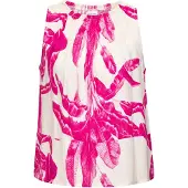 LASCANA Strandtop , Damen, Gr. 40, pink (creme, pink bedruckt), Web, Obermaterial: 100% Viskose, bedruckt, figurumspielend hüftlang, Rundhals, Tops Strandtop, in sommerlichem Allover-Print, Topseller