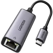 UGREEN 50737, Kabelgebunden, USB Type-A/USB Type-C, Ethernet, 1000 Mbit/s, Silber