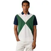 Hackett für Herren. HM5600208 Polo Nbr Diamond in gebrochenem Weiß (L), Lässig, Baumwolle, Kurzarm
