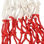 Softee 2er-Set Basketballnetze aus Polypropylen 6mm Stärke 12 Haken zweifarbig für Basketballkörbe