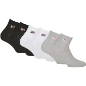 FILA "UNISEX QUARTER PLAIN SOCKS" 6 Paar, mit Logo-Schriftzug