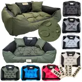AIO Factory Hundebett KINGDOG 55x45 cm personalisiert wasserdicht grün