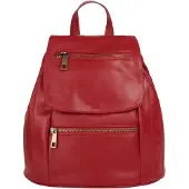 Samantha Look Cityrucksack echt Leder, Made in Italy