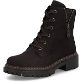 Rieker Winterstiefel "Stiefelette" Gr. 42, braun, 42, Obermaterial: 50% Rindsleder Leather cow. 50% Lammleder LEL., Schuhe, Winterstiefel