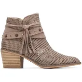 Refresh für Damen. 17518004-TAUPE Lederstiefeletten 175180 braun (36), 3 bis 5 cm, Wildleder, Reißverschluss, Lässig