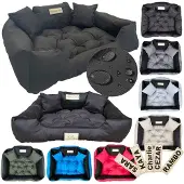 AIO Factory Hundebett KINGDOG 145x115 cm personalisierbar wasserdicht schwarz