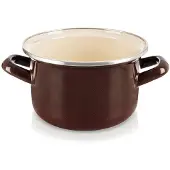 Orion BRAUNER Emaille-Topf 16 cm, 1,4 l