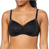 Anita Soft-BH "Soft BH Fleur", Damen, Gr. 85, Cup E, schwarz, Obermaterial: 83% Polyamid PA. 17% Elasthan EL., BHs Soft-BH