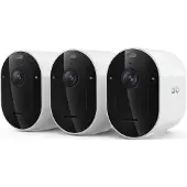 Arlo Pro 6 2K+ Überwachungskamera, 3er Set, IP-Sicherheitskamera, Draußen, Verkabelt & Kabellos, 7,5 m, Amazon Alexa & Google Assistant, Auto