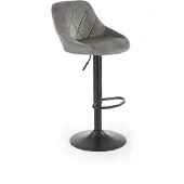 Halmar Barhocker H-101 47x84x45 cm gepolstert höhenverstellbar Küche Tresen Grau