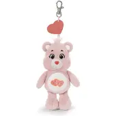 Nici Plüschanhänger "CARE BEARS, Glücksbärchis, 15 cm", rosa (lieb, mich, bärchi), Plüschfiguren, KinderB:7cm H:15cm L:7cm, Plüsch, Plüschanhänger, mit Charm, B:7cm H:15cm L:7cm