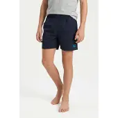 Arena Badeshorts "BOYS' BEACH BOXER SOLID R", Jungen, Gr. 140 (134), N-Gr, blau (navy, turquoise), Obermaterial: 100% Polyester, Badehosen Badeshorts, mit Seitentaschen, schnelltrocknend