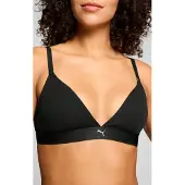 Puma "WOMEN COTTON TRIANGLE BRALETTE 1P" herausnehmbare gepolsterte Cups für anpassungsfähigen Look
