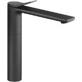 Dornbracht LISSÉ Waschtisch-Einhandbatterie mit erhöhtem Standfuß, ohne Ablaufgarnitur, Ausladung 215mm, 33537845-33, Farbe: Schwarz Matt