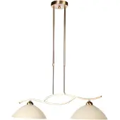 Steinhauer Glas Hängelampe Anthea, dimmbar, bronze / altmessing, für Wohn- / Esszimmer, Metall, Pendelleuchte