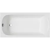 Polimat Badewanne Rechteck 140x70 mit AcrylSchürze, Ablaufgarnitur & Füßen GRATIS | Komplettset 4in1 Original Acryl Wanne Siphon | BADLAND CLASSIC