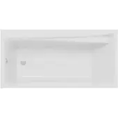 Polimat Badewanne Rechteck 150x70 mit AcrylSchürze, Ablaufgarnitur & Füßen GRATIS | Komplettset 4in1 Original Acryl Wanne Siphon | BADLAND ELZA