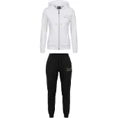 EA7 für Damen. 8NTV51_TJ9RZ Trainingsanzug weiß (M), Sportlich, Multisport, Polyester, Langarm