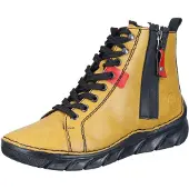 Rieker Schnür-,Zug-u.Schnallenstiefel in gelb/orange, Gr. 38