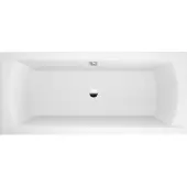 Polimat Badewanne Rechteck 170x75 mit AcrylSchürze, Ablaufgarnitur & Füßen GRATIS | Komplettset 4in1 Original Acryl Wanne Siphon | BADLAND INES