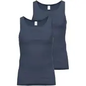 Ammann Unterhemd "2er Pack Unterhemd Day Classic", Herren, Gr. 6, N-Gr, blau (nightblau), Obermaterial: 100% Baumwolle CO., Unterhemden Unterhemd