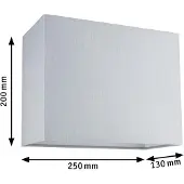 Paulmann URail-Lampenschirm Verona 2Easy, grau, 25 x 13 cm