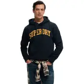 Superdry für Herren. M2014480A Vintage Athletic Hood navy Sweatshirt (XXL), Lässig, Baumwolle, Marine