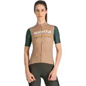 Sportful - Women's Supergiara Logo 2 Jersey - Radtrikot Gr XL beige