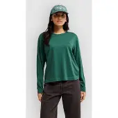 Quiksilver Langarmshirt "Essential", Damen, Gr. XL, grün (forest), Obermaterial: 100% Baumwolle., Shirts Langarmshirt