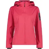 CMP - Women's Light Softshell Jacket Zip Hood - Softshelljacke Gr 34 rosa/rot