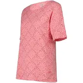 CMP - Women's S/S T-Shirt Floral - Funktionsshirt Gr 44 rosa