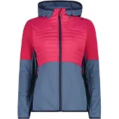 CMP Hybrid Stretch Performance Kapuzenshirt Damen Unlimitech Feel Warm Flat