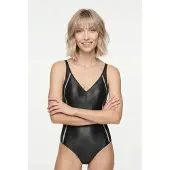 Naturana Shaping-Body "Curve Hugger", Damen, Gr. 75, Cup E, schwarz, Obermaterial: 91% Polyamid, 9% Elasthan. Miedereinsatz: 80% Polyamid, 20% Elasthan, Bodys Shaping-Body