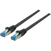 EFB Elektronik K5525FSW.10 RJ45 Patchkabel Cat.6A S/FTP TPE Cat.7 Rohkabel superflex schwarz 10m K5525FSW10