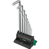 Wera 950/9 Hex-Plus 8 Winkelschlüsselsatz, metrisch, gestellverchromt - 05022102001