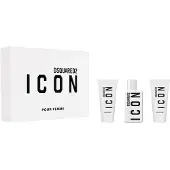 Dsquared2 Set Dsquared 2: Icon, eDP, für Damen, 50 ml + Icon, Duschgel, alle Hauttypen, 50 ml + Icon, feuchtigkeitsspendende Körperlotion, 50 ml