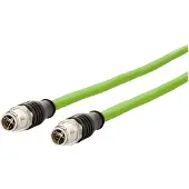METZ CONNECT Verbindungsleitung M12 ST-M12 ST, 8-pol X-kodiert, gerade-gerade, 2 m
