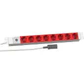 Efbe-Schott Heinrich Kopp Koop PROFIversal - Steckdosenleiste (Rack - einbaufähig) - Wechselstrom 250 V - Eingabe, Eingang IEC 60320 C14 - Ausgangsanschlüsse: 8 (8 x CEE 7/3)