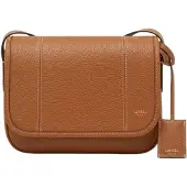 Lancel Tasche mit Umschlagklappe M Victoire Camel Damen