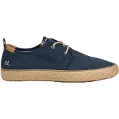 Pepe Jeans für Herren. PMS100007 Espadrilles Port Casual navy (44), Blau, Stoff, Wohnung, Schnürsenkel, Lässig