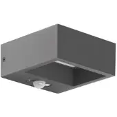 Brumberg 65281103 LED-Solarwandanbauleuchte 1,4 W, 3.000 K, graphit struktur, IP54, schaltbar