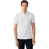 Hackett für Herren. HM5600239 White Slim Fit Logo Polo Shirt (XXL), Weiß, Lässig, Baumwolle, Kurzarm