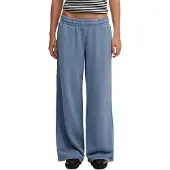 Superdry für Damen. W7011286A Jogger-Hose Essential Logo Wide Leg blau (XL), Lässig, Baumwolle