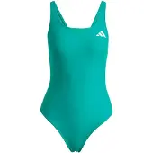 Adidas Badeanzug PERFORMANCE "MIT V-FÖRMIGEM RÜCKENDESIGN", Damen, Gr. 44, N-Gr, grün (equipment grün), Obermaterial: 78% Polyamid, 22% Elasthan, Badeanzüge Badeanzug, sportlicher Stil, für Schwimmen