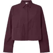 Y.A.S Hemdbluse "YASLEE LS SHORT SHIRT S. NOOS" Baumwolle