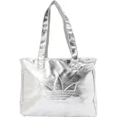Adidas Originals Handtasche Shopper Metallic Pu Bag KR1566 Silberfarben