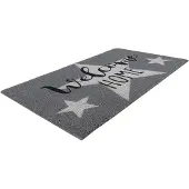 Kayoom Fußmatte "Familiy 425", grau, B:40cm H:18mm L:60cm, Kokos, Teppiche, Fußmatte, Türmatte, Eingang, Kokos