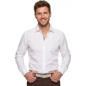 BOSS Slim-Fit Hemd aus Stretch-Baumwolle Grösse 43L